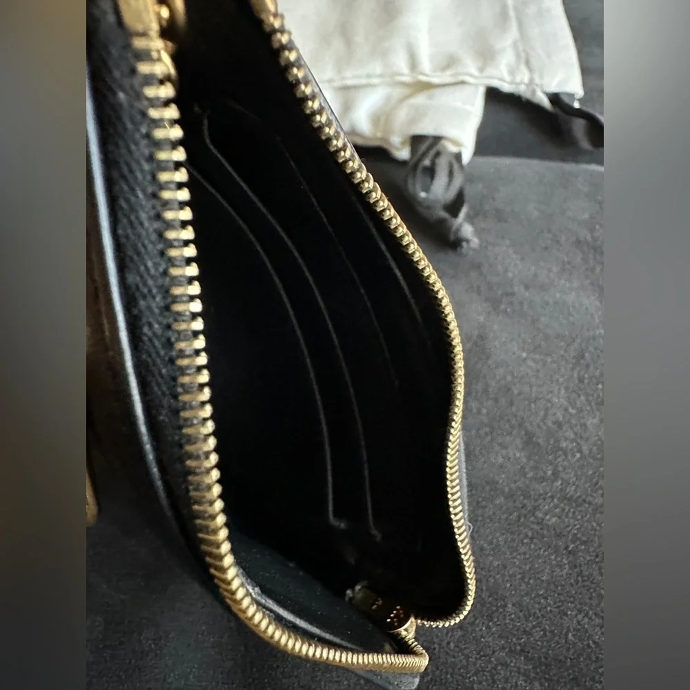 CÉLINE SLG Key Coin Card Pouch Black Leather/Gold Hardware - Anniversary Edition - Picture 6 of 8